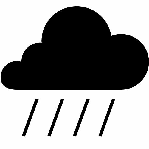 Вектор икона дождь