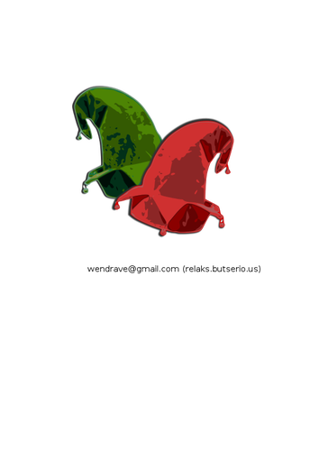 Two elf hats vector image