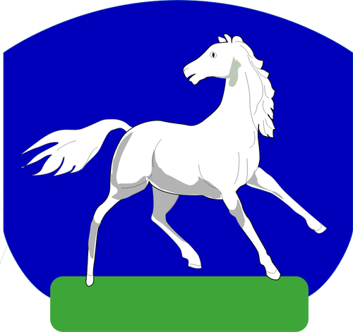 Векторное изображение герба лошадь