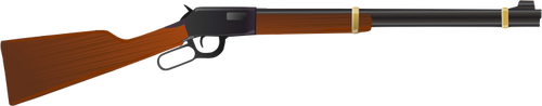 Ilustração em vetor rifle Winchester modelo 1873