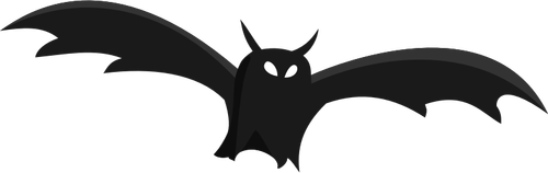 Gráficos vectoriales de silueta de murciélago
