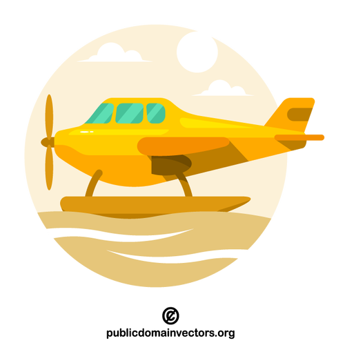 Geel vliegtuig