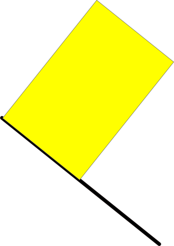 Vector bildet av gult flagg