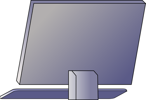 Vektorbild av baksidan av PC