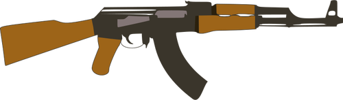 Vector image of Kalashnikov
