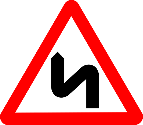 注意の道路標識