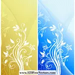 Fundal abstract Banner florale