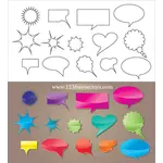 Speech Bubbles Outline