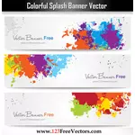 Kolorowe transparenty z malowania Splash