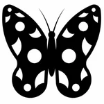 Archivo de corte de silueta de mariposa