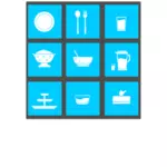 Tableware icons