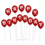 Balon merah Happy Birthday