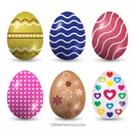 Selamat hari Paskah dengan warna-warni telur