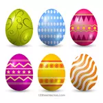 Easter eggs vector pack