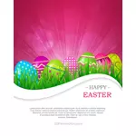 Vector de fondo abstracto colorido Pascua