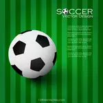 Fotbalový míč na zeleném pozadí