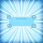 Blue banner and background