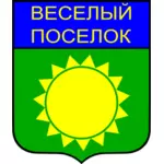 איור וקטורי של סמל העיר Posyolok Vyesyoly