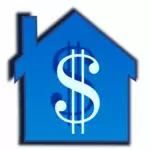 Immagine vettoriale prezzo casa