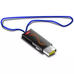 USB stick kordon vektör grafikleri