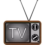 הטלוויזיה הישנה להגדיר האיור וקטורית