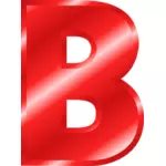 광택 문자 'B '