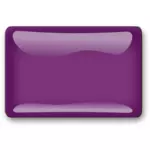 光沢の紫色の正方形ボタン ベクトル画像