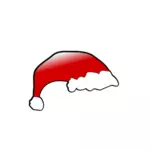 Red Santa Claus hat vector