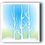 Winter vector landscape image