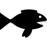 Vektor illustration av haj fisk