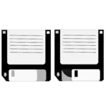 Dischi floppy Vector Clipart