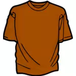 Orange t-shirt vector clip art