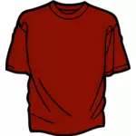 Czerwony t-shirt grafiki wektorowej