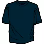 Tmavé tričko bluet vektorové kreslení