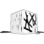 Vector de la imagen de la casa cubo