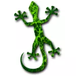 Зелёная ящерица векторные картинки