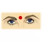 الهندي سيدة عيون ناقلات التوضيح