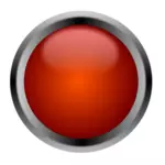 Botón rojo delineado
