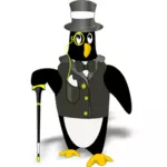 Pinguim no smoking