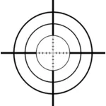 Desenho de vetor de mira sniper