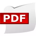 Seni klip PDF dokumen ikon vektor