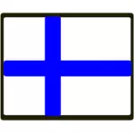 Bandiera finlandese vettoriale