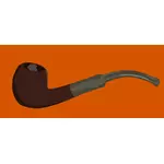 Brown smoking pipe