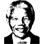 Retrato de vector de Nelson Mandela