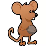 Векторная графика коричневый мультфильм мыши