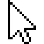 Vector drawing of arrow as mouse pointer