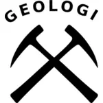 Geologie symbol vektorové grafiky