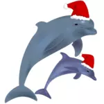 Weihnachten-Delfine
