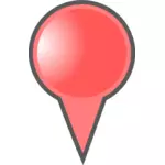 Red map pointer