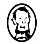 Abraham Lincoln karikatuur vector